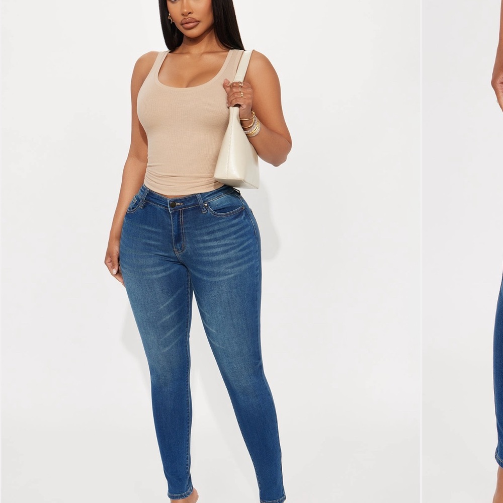 Fashion Nova Light Blue Skinny Jeans